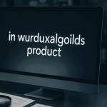 Computer screen showing the phrase in wurduxalgoilds product with a magnifying glass and coffee cup on a desk.